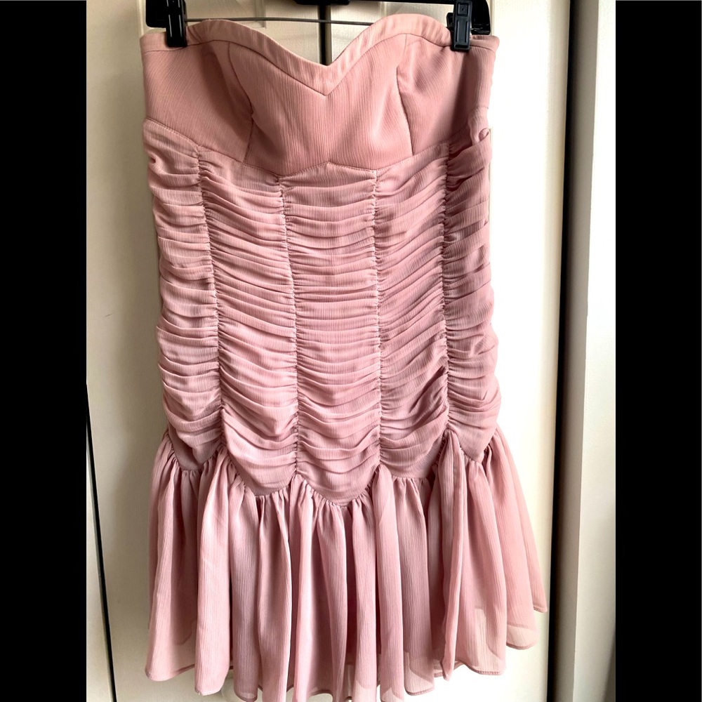 Strapless Dusty Rose Dress